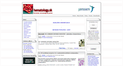 Desktop Screenshot of hematology.sk