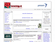 Tablet Screenshot of hematology.sk