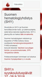 Mobile Screenshot of hematology.fi