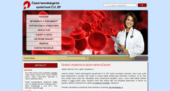 Desktop Screenshot of hematology.cz