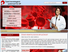 Tablet Screenshot of hematology.cz